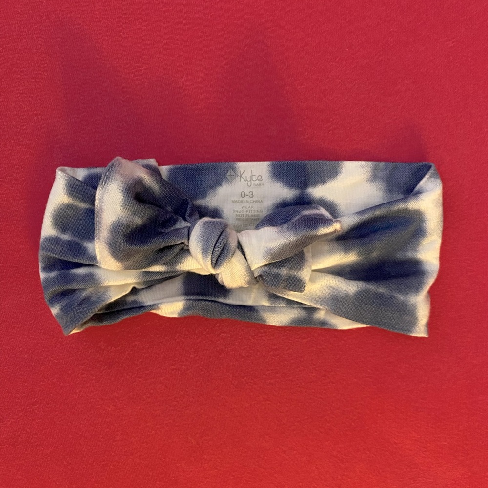 Kyte Baby Bow in Steel Rip Tide - 0-3 months